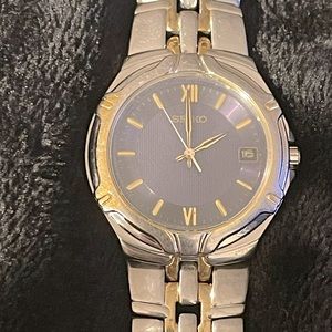 SEIKO Stainless Steel watch gold and silver